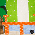 Surfboard Beach Hut Quilted Wall Hanging | Applique Wall Hanging