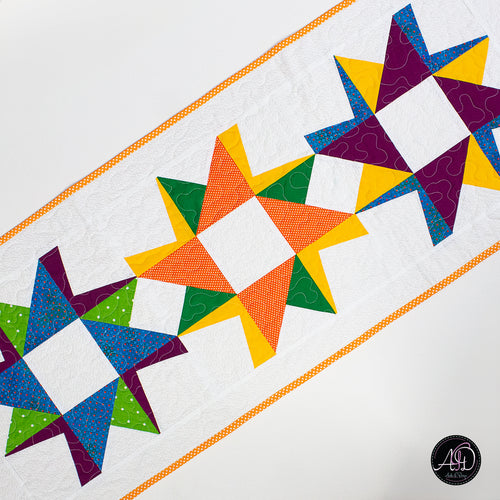 Beach Whirls Quilted Table Runner
