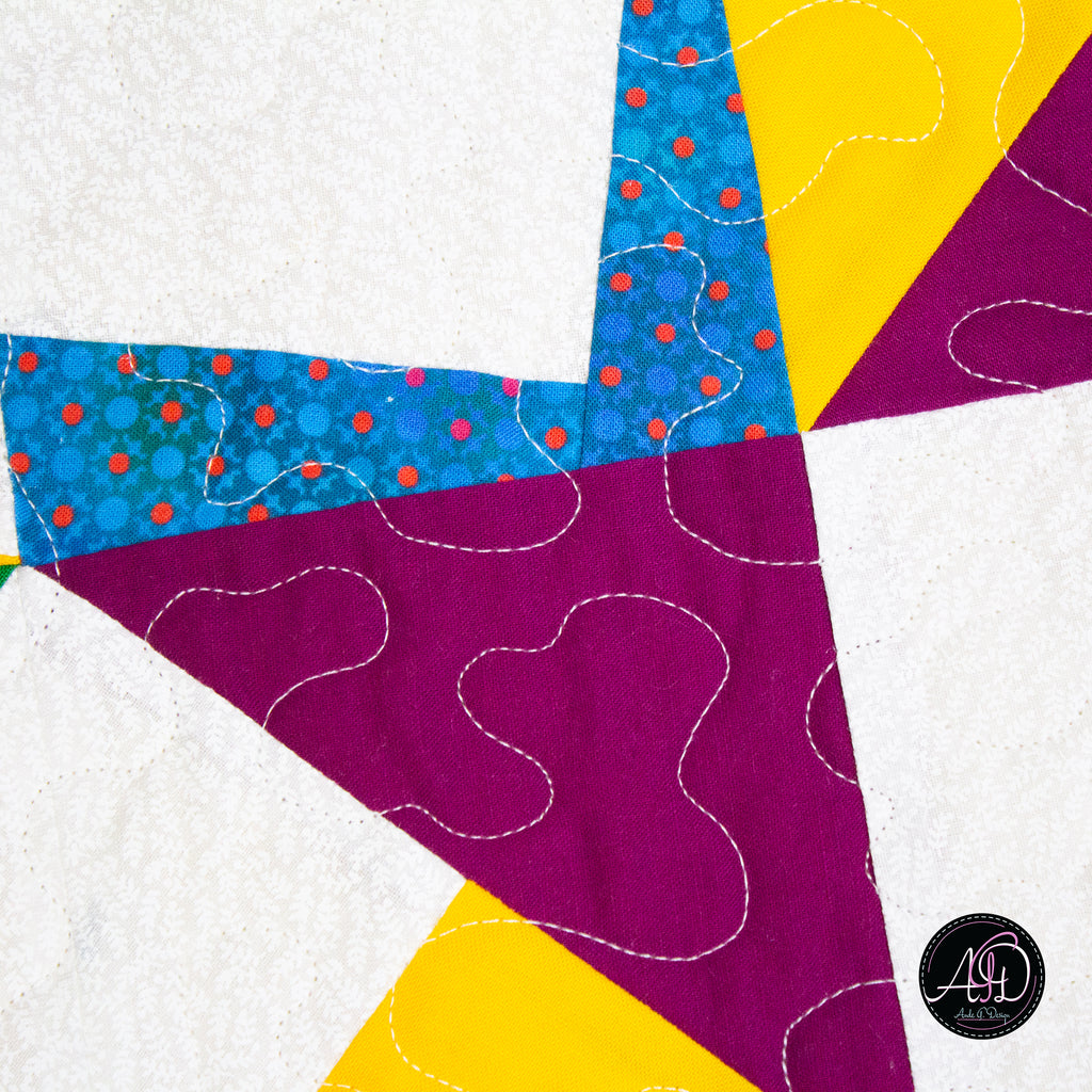Beach Whirls Quilted Table Runner