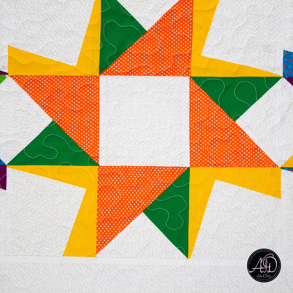 Beach Whirls Quilted Table Runner