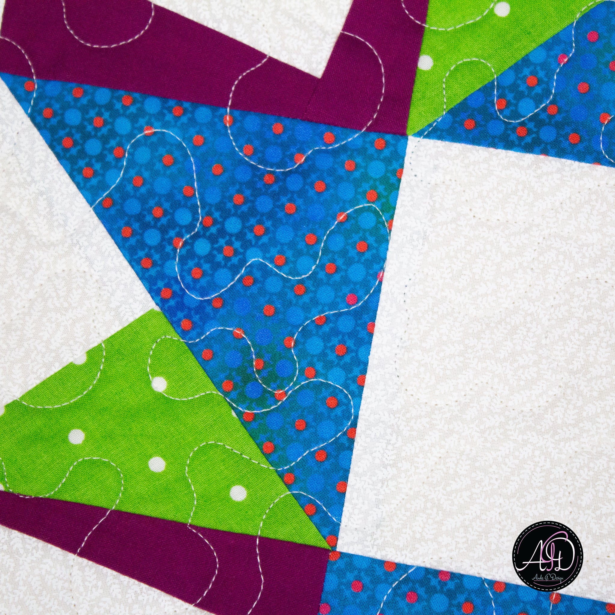 Beach Whirls Quilted Table Runner