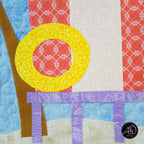 Sandcastle Beach Hut Quilted Wall Hanging | Applique Wall Hanging