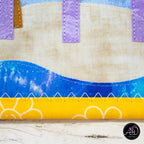 Sandcastle Beach Hut Quilted Wall Hanging | Applique Wall Hanging