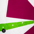 Beach Pinwheels Quilted Table Runner | Applique Table Runner
