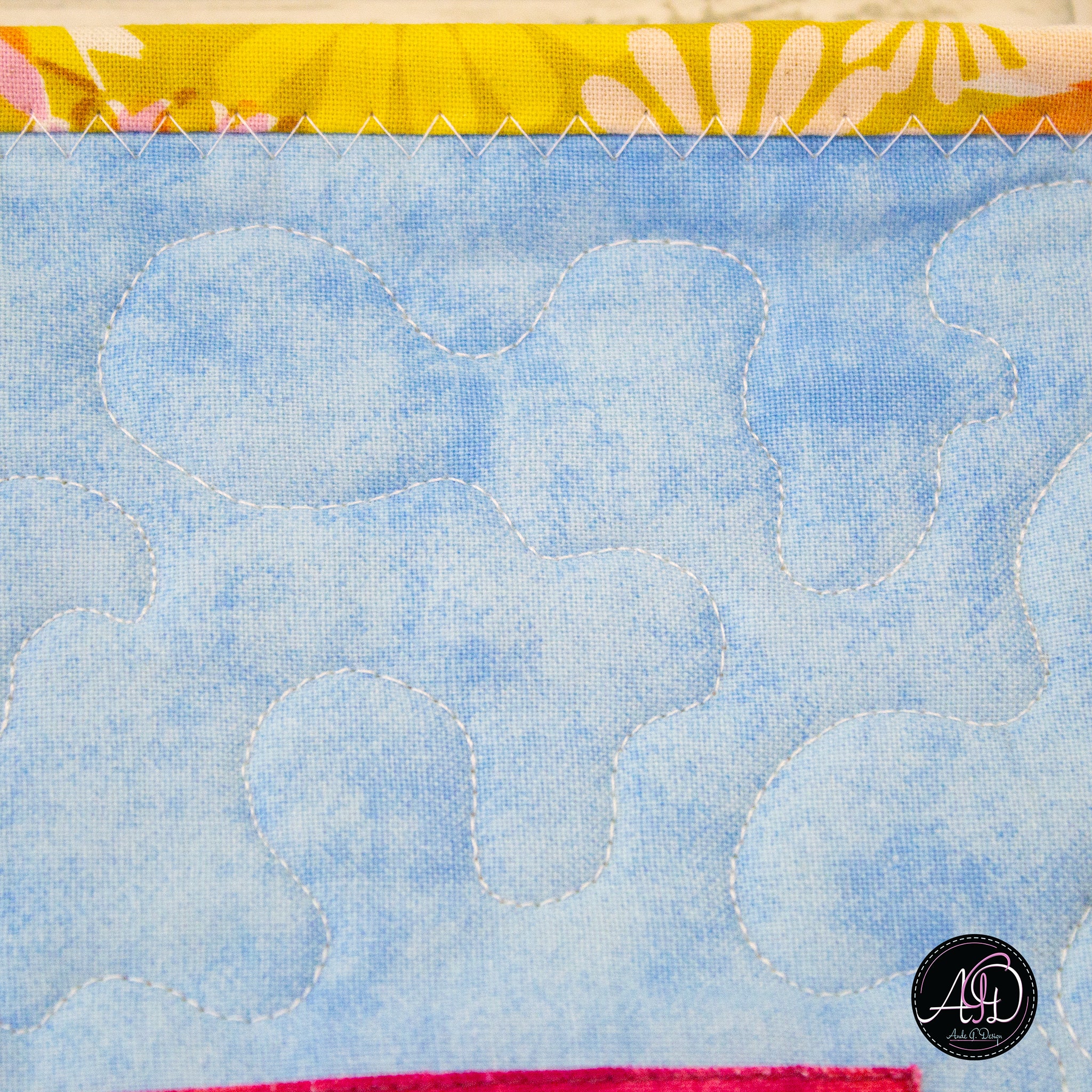 Lighthouse Beach Hut Quilted Wall Hanging | Applique Wall Hanging