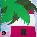 Lighthouse Beach Hut Quilted Wall Hanging | Applique Wall Hanging