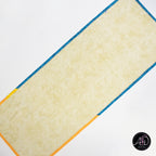 Yellow & Turquoise Beach Hut Quilted Table Runner | Applique Table Runner