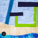 Picnic Beach Hut Quilted Wall Hanging | Applique Wall Hanging