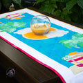 Quilted Applique Beach Bag Summer Table Runner