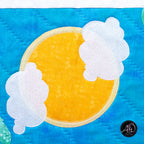 Quilted Applique Beach Bag Summer Table Runner