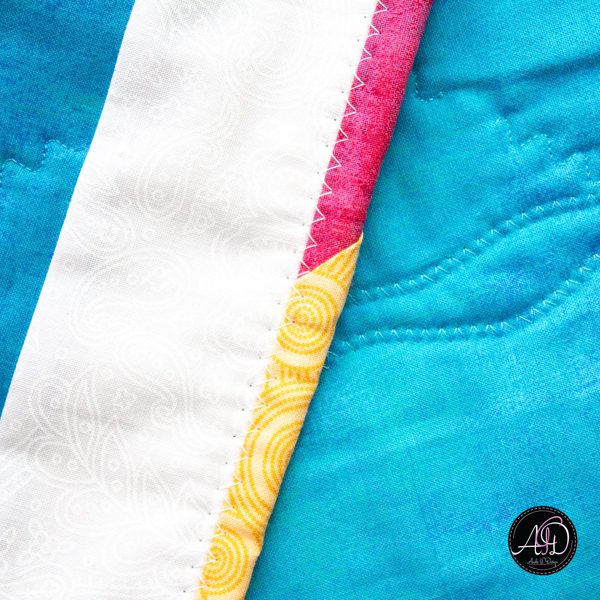 Quilted Applique Beach Bag Summer Table Runner