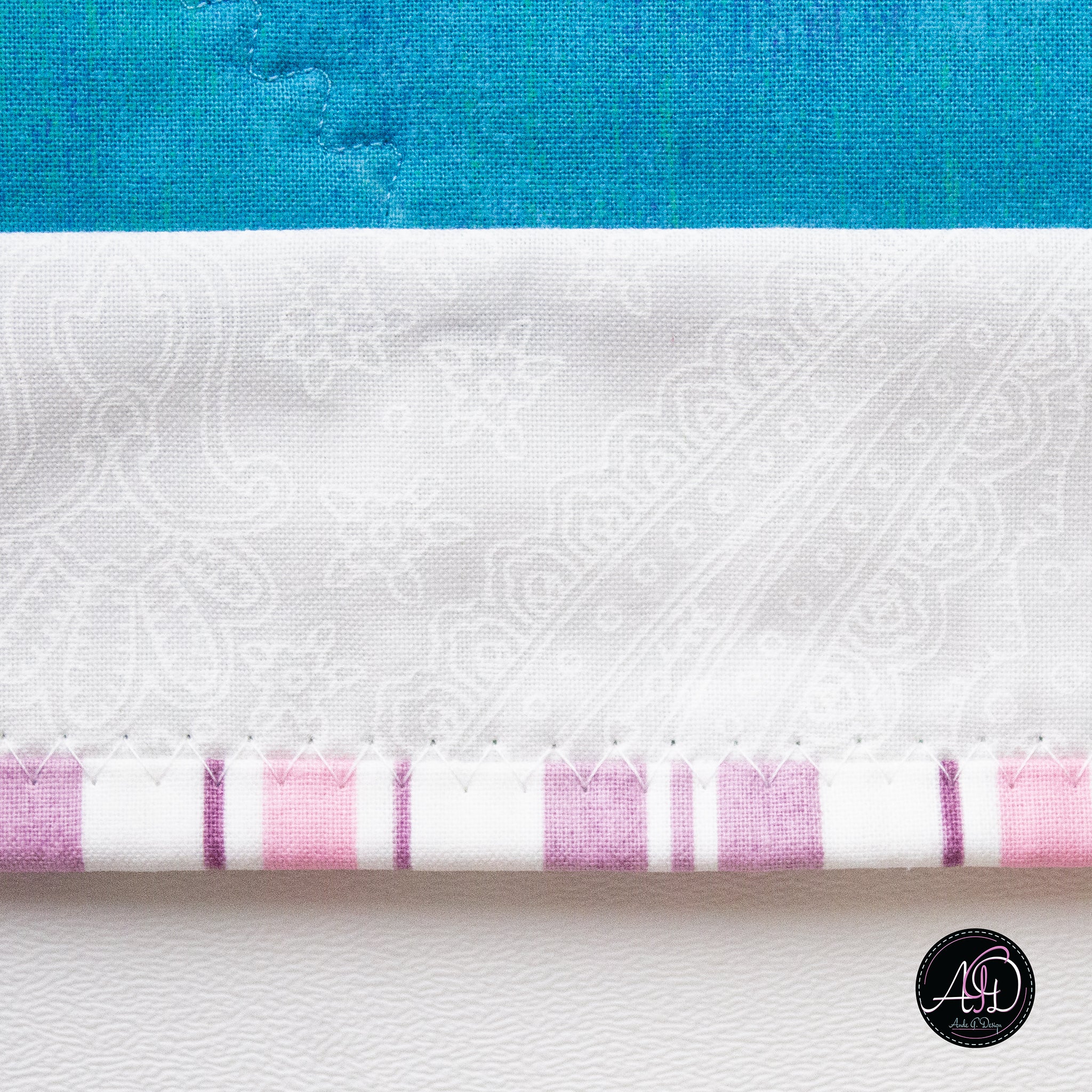 Quilted Applique Beach Day Summer Table Runner