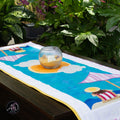 Quilted Applique Beach Day Summer Table Runner