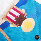 Quilted Applique Beach Day Summer Table Runner