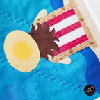 Quilted Applique Beach Day Summer Table Runner