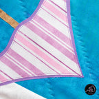 Quilted Applique Beach Day Summer Table Runner