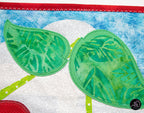 Quilted Applique Beach Cherry House Wall Hanging