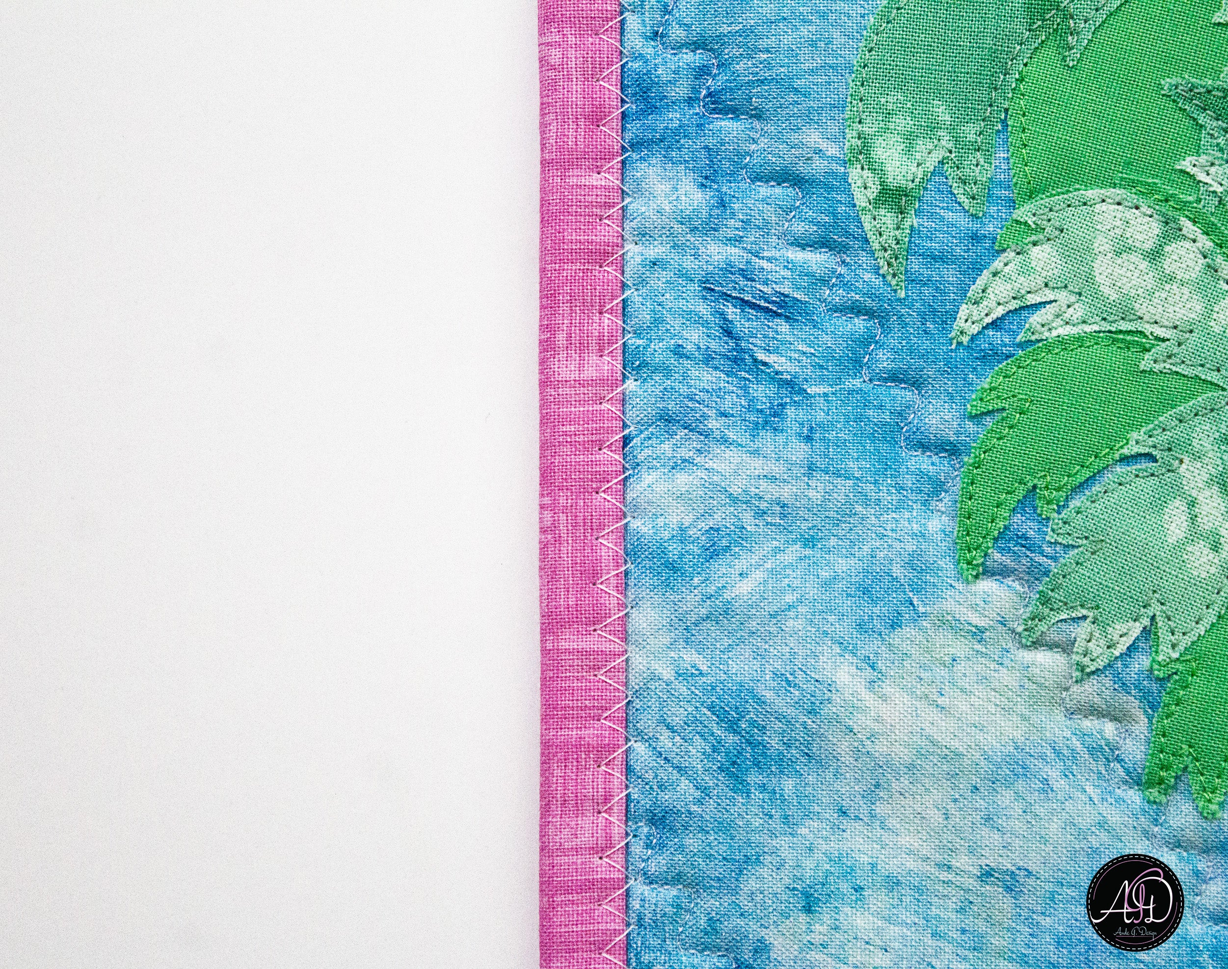 Quilted Applique Beach Coconut House Wall Hanging