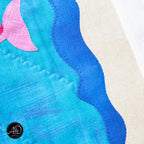 Quilted Applique Beach Dolphin Summer Table Runner