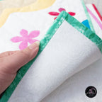 Quilted Applique Beach Flip Flop Summer Table Runner