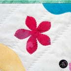 Quilted Applique Beach Flip Flop Summer Table Runner