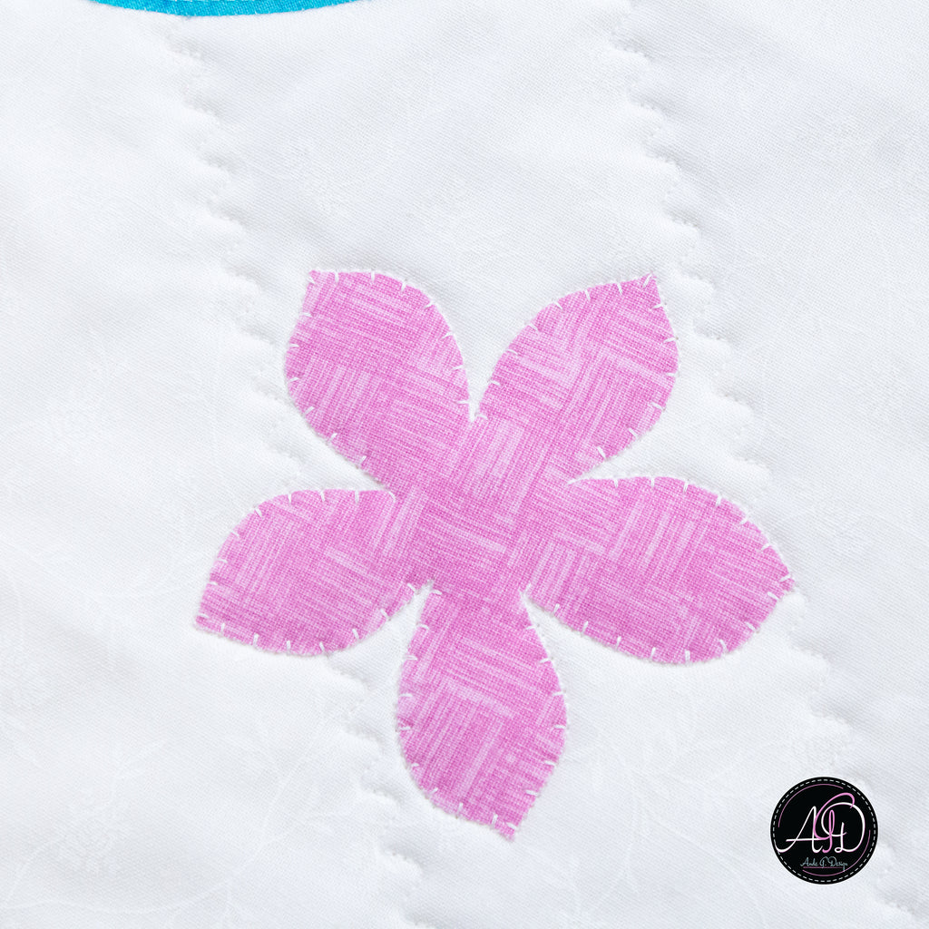 Quilted Applique Beach Flip Flop Summer Table Runner