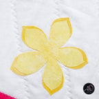 Quilted Applique Beach Flower Summer Table Runner