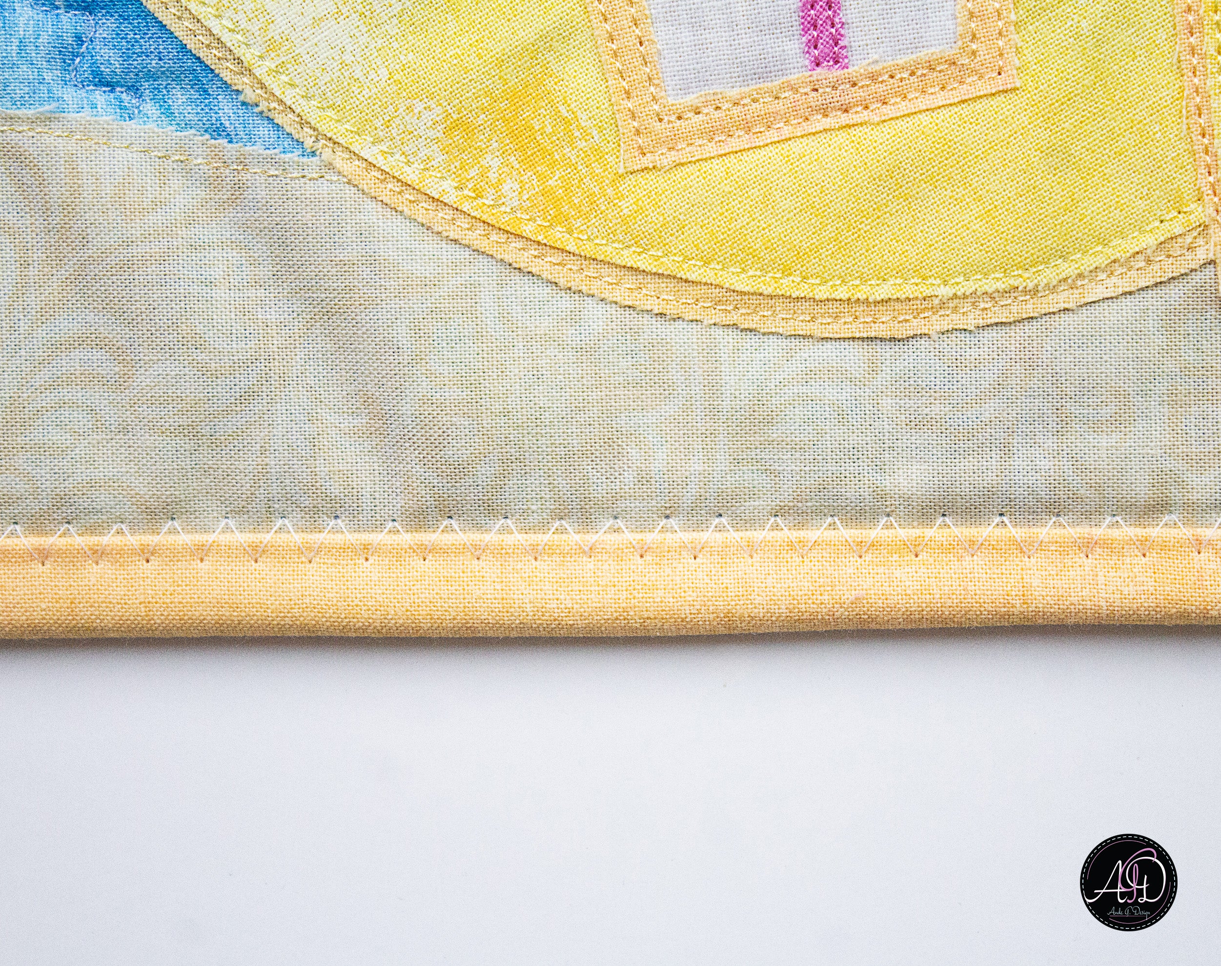 Quilted Applique Beach Pineapple House Wall Hanging