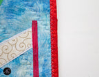 Quilted Applique Beach Watermelon House Wall Hanging