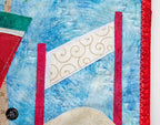 Quilted Applique Beach Watermelon House Wall Hanging