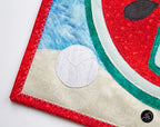 Quilted Applique Beach Watermelon House Wall Hanging