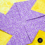 Spring Quilted Table Runner Yellow Pinwheel