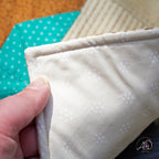 Spring Quilted Table Runner Brown Pinwheel