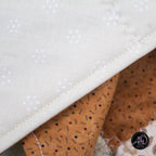 Spring Quilted Table Runner Brown Pinwheel