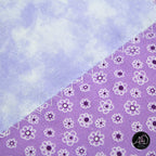 Spring Quilted Table Runner Purple Pinwheel