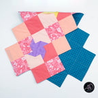 Spring Quilted Table Runner Pink Pinwheel
