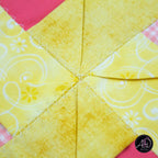 Spring Quilted Table Runner Pink Pinwheel