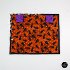 Green Sambly Monsters House Halloween Quilted Wall Hanging | Applique Wall Hanging