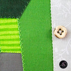 Green Sambly Monsters House Halloween Quilted Wall Hanging | Applique Wall Hanging