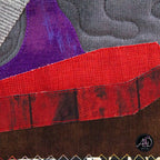 Gray Cravel Vampire's House Halloween Quilted Wall Hanging | Applique Wall Hanging