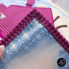 Purple Garden House Spring Quilted Wall Hanging | Applique Wall Hanging