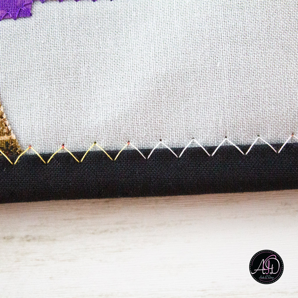 Purple Waybel Witch's House Halloween Quilted Wall Hanging | Applique Wall Hanging