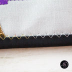 Purple Waybel Witch's House Halloween Quilted Wall Hanging | Applique Wall Hanging