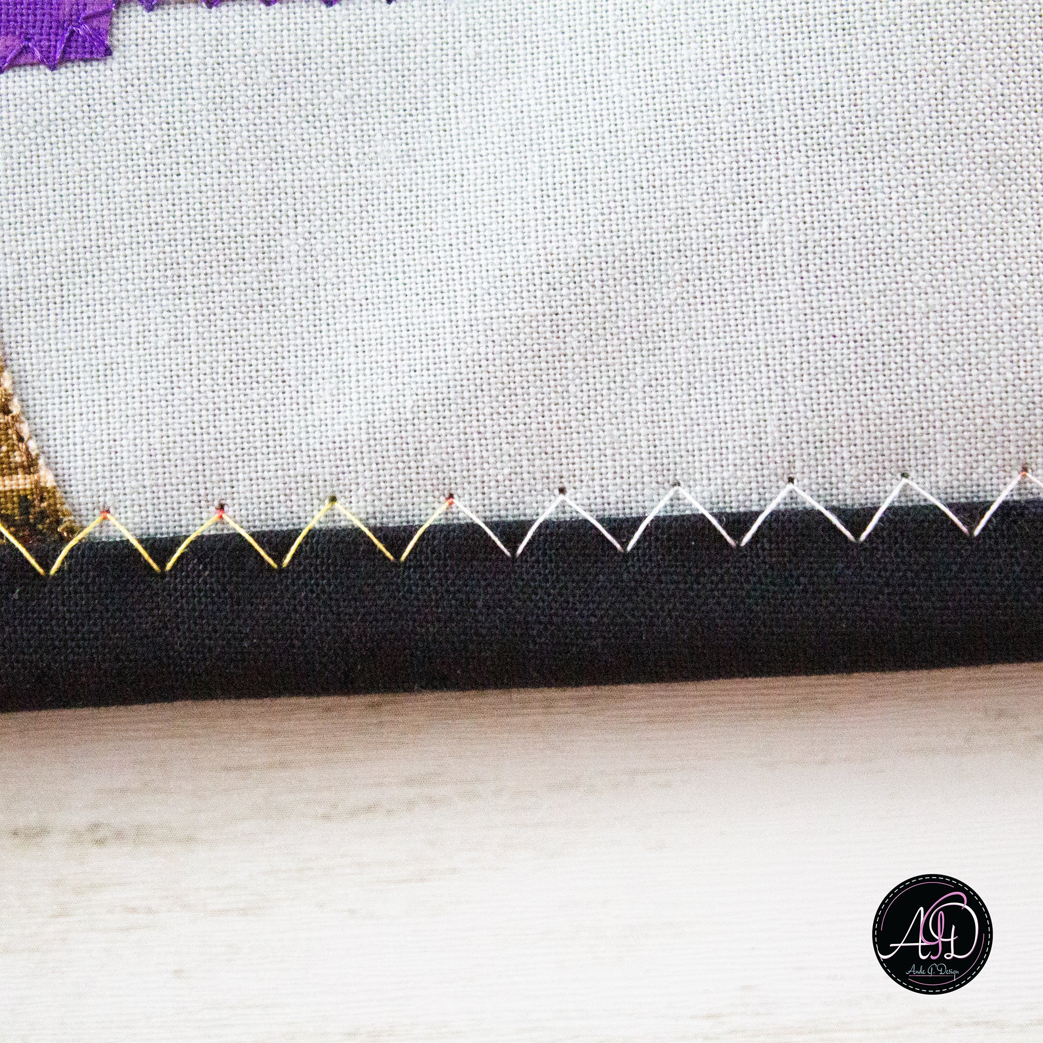 Purple Waybel Witch's House Halloween Quilted Wall Hanging | Applique Wall Hanging