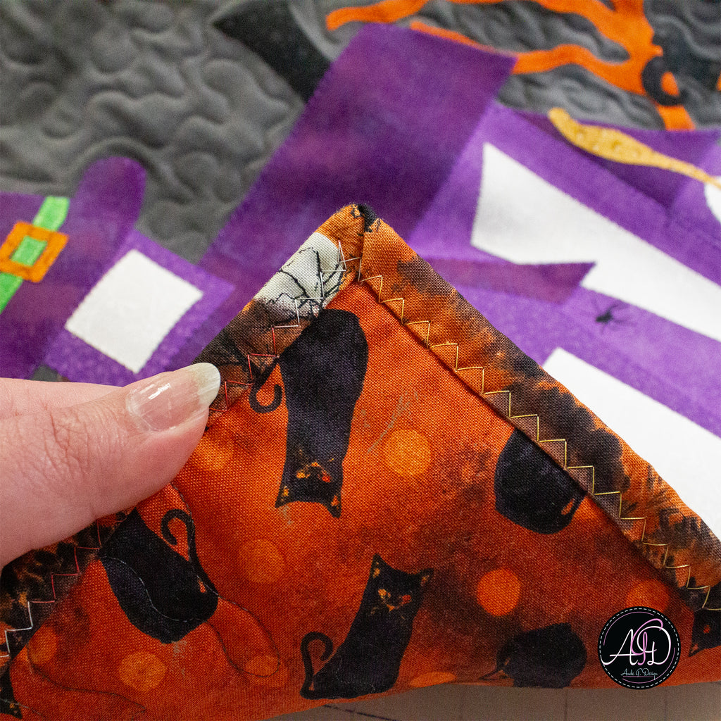 Purple Waybel Witch's House Halloween Quilted Wall Hanging | Applique Wall Hanging