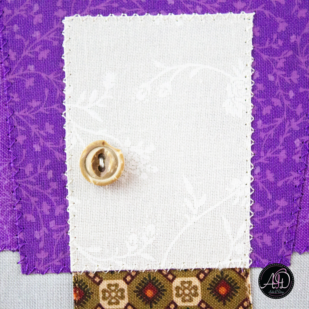 Purple Waybel Witch's House Halloween Quilted Wall Hanging | Applique Wall Hanging