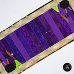 Purple Waybel Witch's Cauldron Halloween Quilted Table Runner | Applique Table Runner
