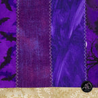 Purple Waybel Witch's Cauldron Halloween Quilted Table Runner | Applique Table Runner