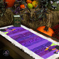 Purple Waybel Witch's Cauldron Halloween Quilted Table Runner | Applique Table Runner