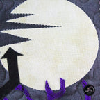 Red Grembles Graveyard House Halloween Quilted Wall Hanging | Applique Wall Hanging